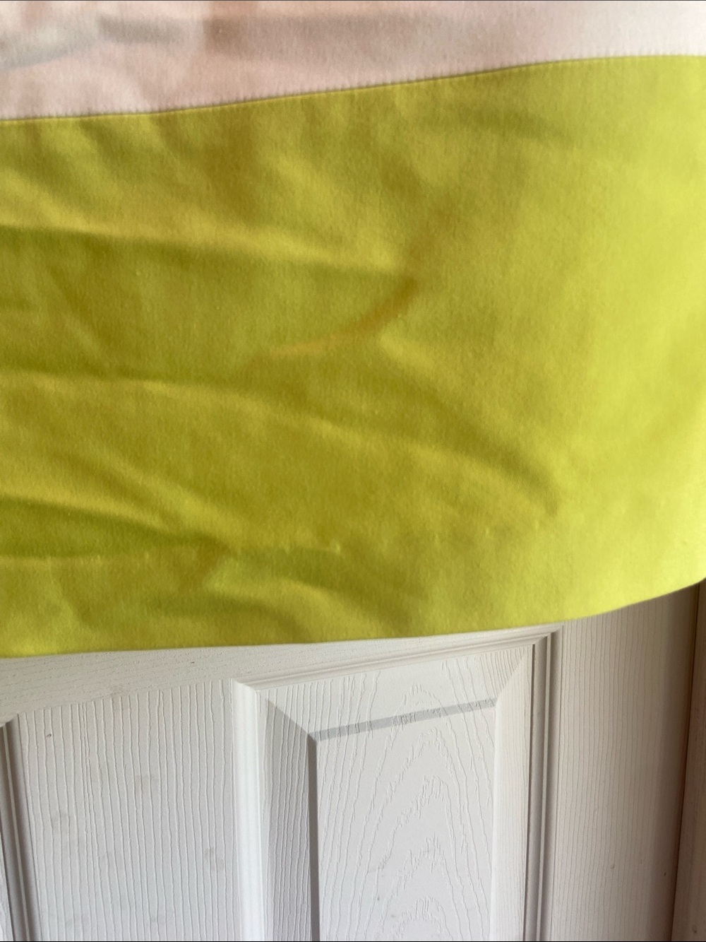 Anne Klein Lime Green and White Striped Sleeveless Shift Dress - Picture 6 of 11